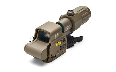 EOTech, EXPS3-0 Holographic Sight, Red 68 MOA Ring with 1 MOA Dot Reticle, Night Vision Compatible, Side Button Controls, Quick Disconnect Mount, Includes G33 3X Magnifier, Tan